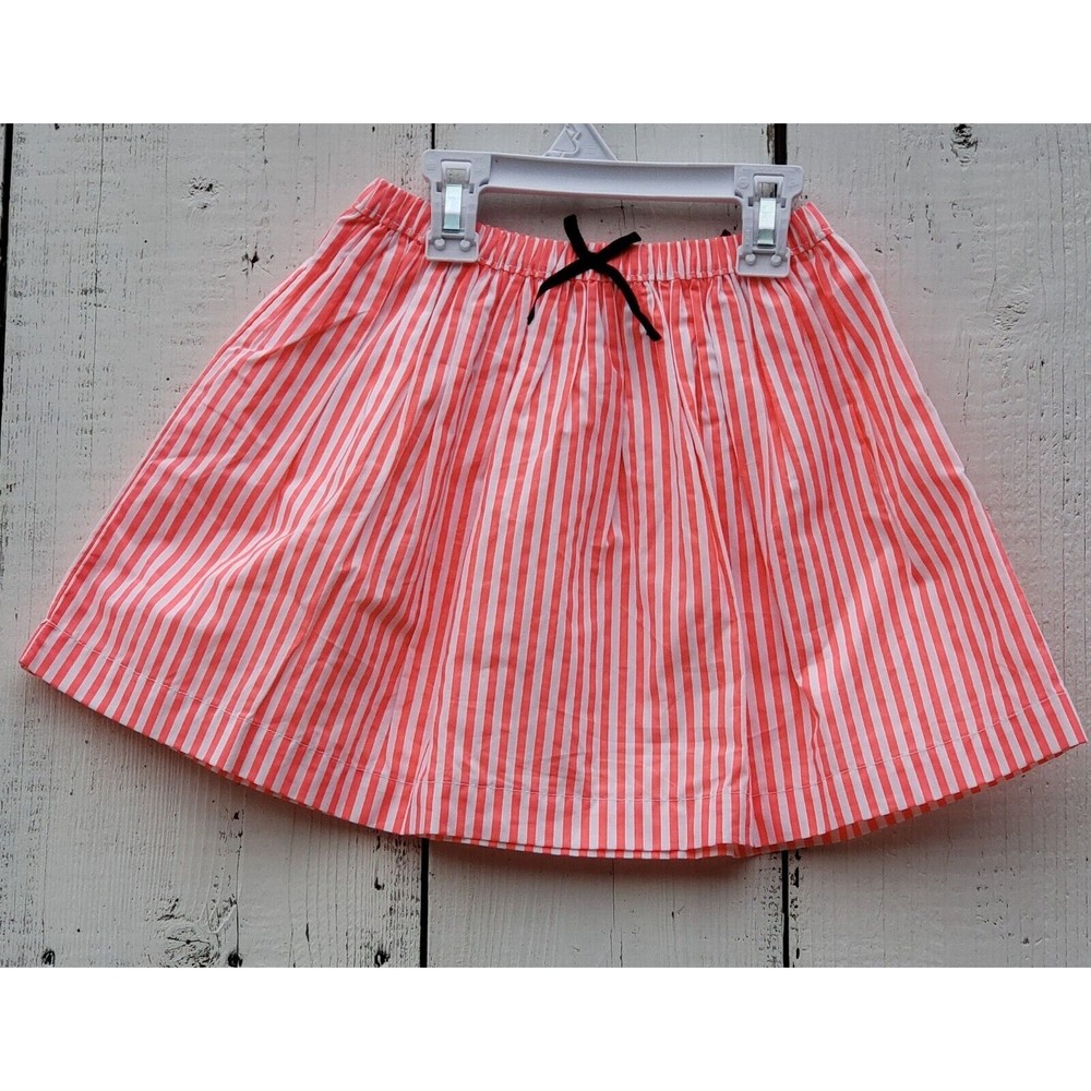 Oskosh B'gosh Girls Swing Skirt Size 4 White Pink Stripes NEW